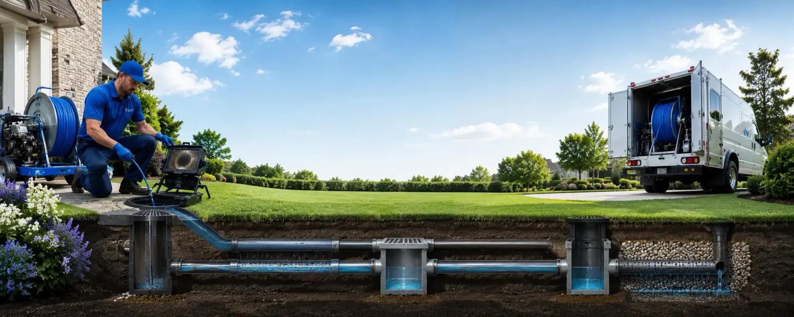 Outdoor drain cleaning information for Eagle Lake, ME